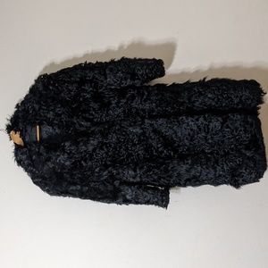 Vintage 1950's black coat hair Persian lamb coat